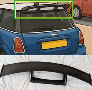 Spoiler Posteriore Mini Cooper R53 JCW John Cooper Works Stile Fibra di Vetro Plastica - Foto 1 di 8