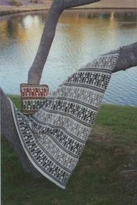 Michele Wyman's Strickanleitung AF015 Happy Holidays, Hirsch - Afghan & Kissen - Bild 1 von 3