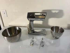Vintage Hamilton Beach Scovill 9 Geschwindigkeiten Deluxe Mixer Chrom funktioniert Modell 40-5 - Bild 1 von 9