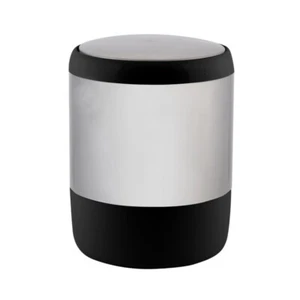 Smooth Matte Stainless Steel Rotating Lid Waste Bin Bathroom Office Wastebaskets - Picture 1 of 5