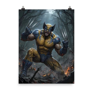 Impresión de póster de arte de pared Wolverine Marvel MCU de alta calidad X-Men - Imagen 1 de 5