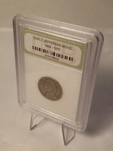 1940 - Early Jefferson Nickel 5c Slabbed Encapsulated by INB - Picture 1 of 4