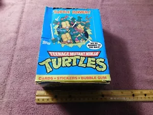 Scatola carte collezionabili Tartarughe Ninja adolescente mutante 1989 solo scatola vuota - Foto 1 di 10