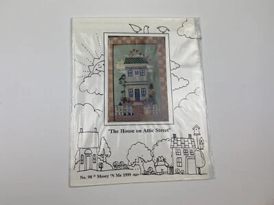 Mosey N Me The House On Attic Street Cross Stitch Pattern Sampler Home Sampler - Image 1 of 3