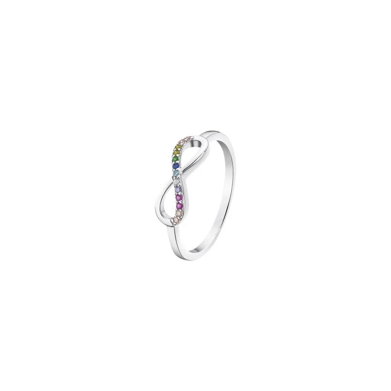 Anello Donna Lotus Silver LP1872-3/216 Con Infinito E Zirconi Multicolore - Immagine 1 di 2