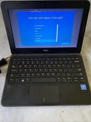 Dell Latitude Laptop - 3190 Intel Celeron N4100 4GB 64GB 11.6" Win10 Pro Black - Image 1 of 4