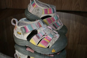 Keen Toddler Sz 4 Newport H2 Raya Sachet Rainbow Pink Striped Hiking Sandal ! - Picture 1 of 12