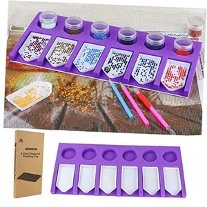 Diamond Painting Accessories Tray Organizer for Diamond Art Kits 6 Slots Trays - Picture 1 of 7