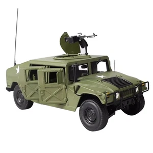 24cm Diecast Alloy 1/18 For Hummer Hmmwv Battlefield Vehicle Model Display - Picture 1 of 17