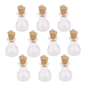  10 Piezas Mini Botellas de Vidrio con Corcho Mensaje Deseando Decorativo Pequeño - Imagen 1 de 6