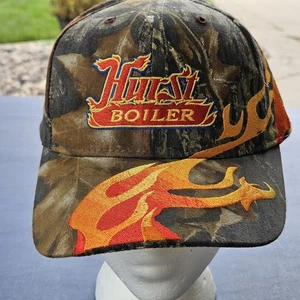 Hurst Boiler Co Camo Flames Trucker Hat - Picture 1 of 7