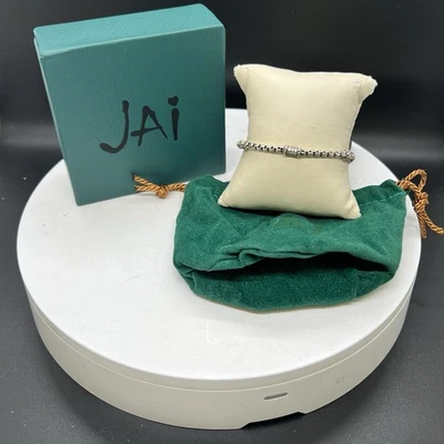 Jai By John Hardy 纯银 3.3 毫米圆形盒链 CZ 7 英寸手链 — 第 1/4 张图片