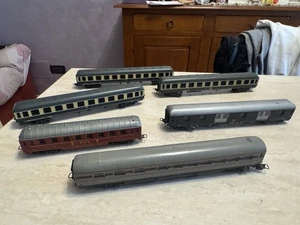 Lotto 6 vagoni Lima misti scala Ho anni 80 vintage da collezione - Foto 1 di 9