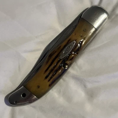 Case XX 5265SAB STAG Folding Hunter 1965-69 beautiful! rare great snap no Cracks - Image 1 of 4