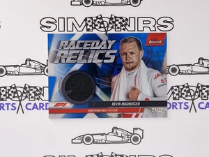 2024 Topps Finest F1 Kevin Magnussen Raceday Relics Blue Relic Refractor 27/75 - Imagen 1 de 2
