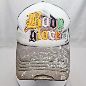 Body Glove Embroidered Paint Splatter Distressed Snapback Trucker Hat - Picture 1 of 9