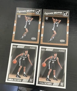 Dejounte Murray 4 Card Hoops Donruss Rookie RC Lot Spurs - Picture 1 of 2