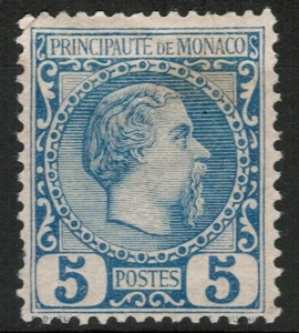 MONACO 1885 Effigie del Principe Carlo III 1v MH* (n.3) - Imagen 1 de 1