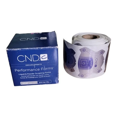 Formas de rendimiento CND polvo líquido esculpir formas de uñas plata ~ 179 unidades abiertas Foto 1 de 4
