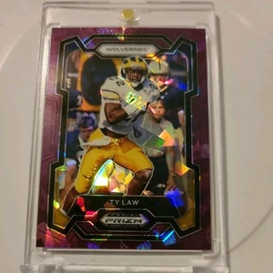 /149 2024 Panini Prizm Draft Picks Purple Ice Prizm Ty Law #85 - Picture 1 of 3