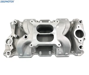 Colector de admisión de doble plano Deepmotor SBC Air Gap para bloque pequeño Chevy 350 400 - Imagen 1 de 6