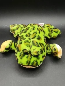 Ganz Webkinz Bull Frog 11" Peluche Verde Amarillo Negro Manchas Relleno - Imagen 1 de 3