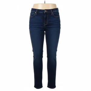 Pantalones de mezclilla Old Navy para mujer talla 14 tiro medio ajustados rectos lavado oscuro - Imagen 1 de 6