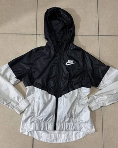 Vintage nike white tennis black tennis jacket Size men Medium - Picture 1 of 2