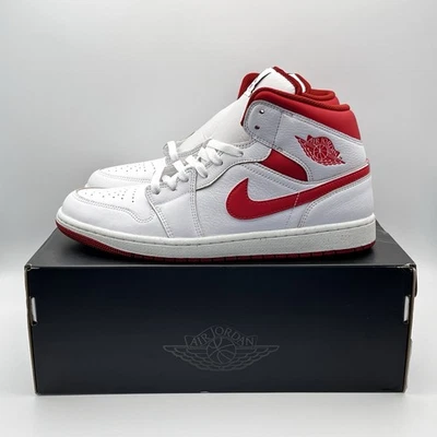 Nike Air Jordan 1 Mid Blanco Dune Rojo Langosta FJ3458 160 Para hombres Talla 11 Foto 1 de 4