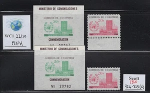 WC1_22110.COLUMBIA. Paar 1960 Anniv. UNITED NATIONS Sets. Sc. 724-725. MNH - Bild 1 von 1