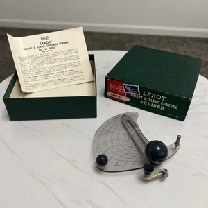 K&E Leroy Height & Slant Control Scriber 610020 Engineering Drafting Design Tool - Picture 1 of 9