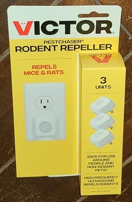 Victor 3pk Pestchaser Repelente de Roedores - Ultrasonido de Alta Frecuencia - Modelo #M753K Foto 1 de 2