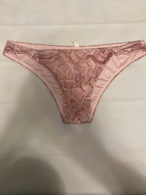 Parte inferior de bikini Victoria’s Secret para mujer rosa con estampado de serpiente, W47 Foto 1 de 3