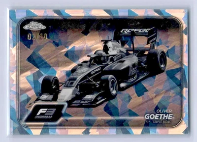 2024 Topps Cromo Fórmula 1 F1 #124 Oliver Goethe Blanco y Negro 02/20 Foto 1 de 2