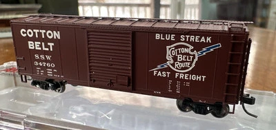 Atlas Master Line N Scale RTR #50003968 40’ PS1 Box Car Cotton Belt 34760 NIB NY - Image 1 of 4