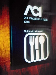 ACI per viaggiare in Italia guida ai ristoranti 1980 L1 ° - Picture 1 of 1