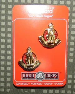 Original US Army 17th Support Battalion DUI Unit Crest (Vanguard, pair) - Picture 1 of 3