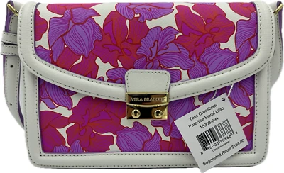 Vera Bradley Tess Crossbody Shoulder Bag Purse PARADISE FLORAL Lilac Pink NWT - Image 1 of 4