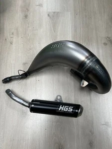YZ 125 2022-2025 HGS full exhaust system Black silencer steel tip - Picture 1 of 1