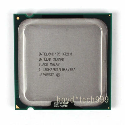 INTEL XEON X3210 PROCESSOR 2.13GHZ/1066MHZ（SLACU）LGA 775 Socket T CPU - Image 1 of 2