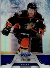 2011-12 Certified Mirror Blue Penguins Hockey Card #91 Teemu Selanne /99