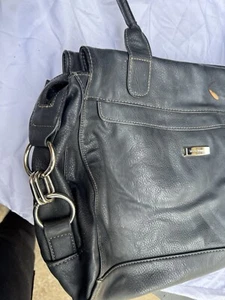 Alfred Dunner Women's Purse Handbag Black Multiple Pockets (barbox - Picture 1 of 5