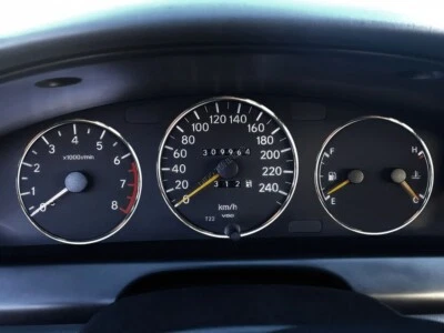 Anillos de moldura de tablero de aluminio pulido x3 para Toyota Carina E T19 92-97 Foto 1 de 4