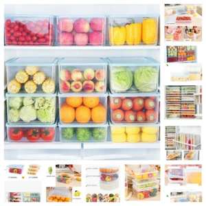 5-8L Refrigerator Storage Box Food Container Kitchen Fridge Japanese Fresh-keep - Picture 1 of 11