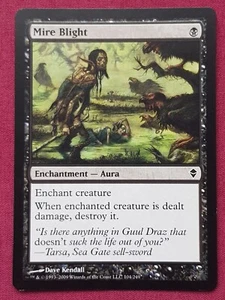 Magic The Gathering ZENDIKAR MIRE BLIGHT black card MTG - Picture 1 of 2