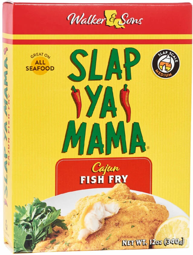 Frigideira de peixe Slap Ya Mama Cajun temperada - Kosher - Peixe, camarão, peixe-gato e batatas fritas - Imagem 1 de 1