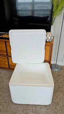 insulated Styrofoam shipping cooler foam container 20x20x15  - Image 1 of 4