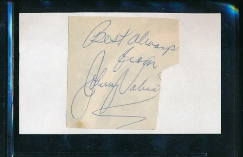 Johnny Valiant cut signature autograph on postcard Wrestling swsw6 Cover