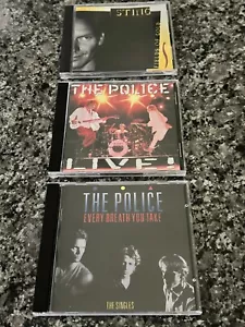 Sting / The Police 3-CD Lot: Live! / Fields of Gold / Every Breath You Take - Picture 1 of 3