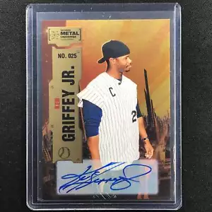 2022 Metal Universe Champions Ken Griffey Jr. Base Auto Gold 8/25 - Picture 1 of 2